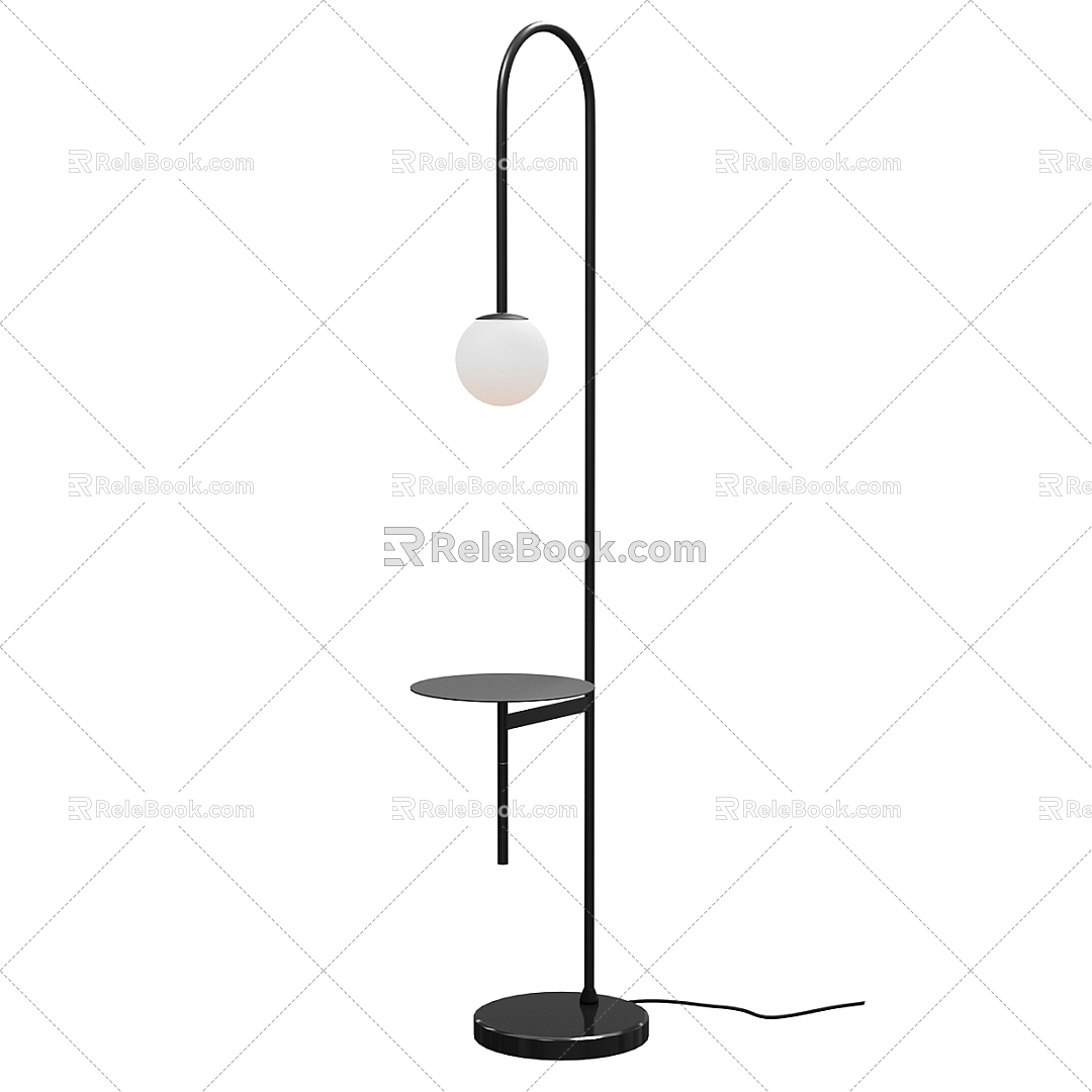 Nordic simple floor lamp 3d model