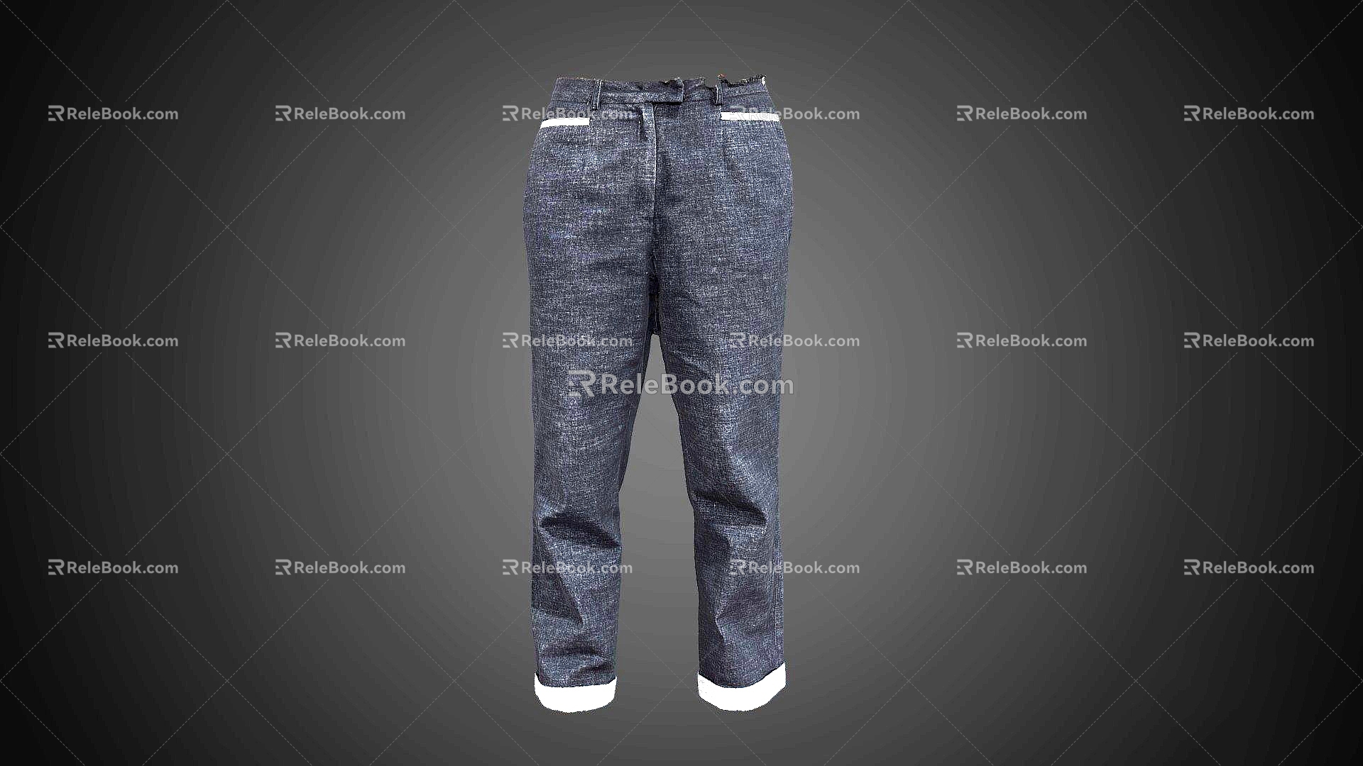 Modern Jeans Black Jeans 3d model