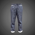 Modern Jeans Black Jeans 3d model