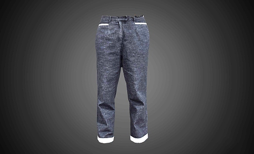 Modern Jeans Black Jeans 3d model