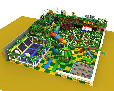 Modern Amusement Equipment Naughty Castle Children's Paradise 3d model