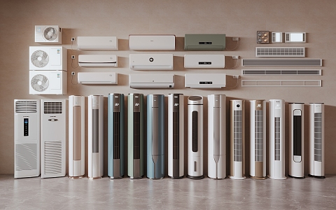 modern air conditioning 3d model