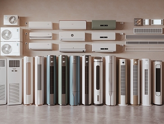 modern air conditioning 3d model