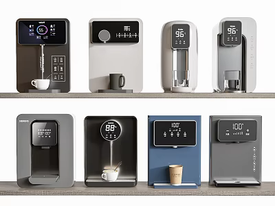 Modern Daily Electrical Appliances with Digital Displays and Multiple Styles for Home Use 3d model