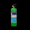 Green Portable Fire Extinguisher As Essential Fire Safety Equipment With Clear Label Instructions