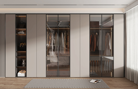 Modern wardrobe 3d model