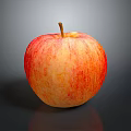Fresh Red Ripe Apple As Essential Daily Life Item On Black Surface