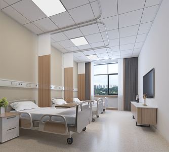 Modern Ward Hospital Ward 3d model