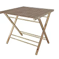 Natural Bamboo Folding Side Table With Portable Foldable Design For Home Use 3d model