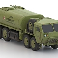 Military Fuel Transporter Military Truck Car 3d model