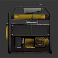 Yellow and Black Portable X300 Generator With Control Panel Cables And Small Device On Top
