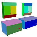 Commercial Ice Cream Display Freezers With Glass Doors And Storage Shelves