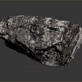 Wooden Stone Decorative Natural Raw Stone With Multicolored Rough Surface And Pink Black Specks