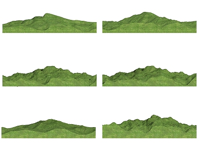 Modern Mountains Mountain Park Landscape Terrain Mountain Park Natural Mountain Micro Terrain 3d model