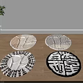Round Rugs with Various Patterns and Colors for Indoor Home Living Room Decor