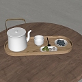 Modern Tea Set 3d model