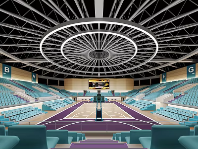 modern basketball hall basketball court 3d model modern basketball hall basketball court 3d model