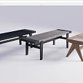 Various Styles Wooden Stools And Benches With Modern Design And Different Colors