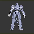 Modern Robot Mech Warrior Machine Battlearm Mechanical Battlearm Machine Warrior 3d model