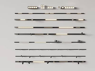 Modern Downlights And Spotlights Collection Featuring Various Design Styles And Components 3d model