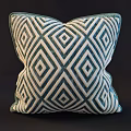 Vibrant Geometric Throw Pillows Featuring Diamond Shapes And Striped Patterns