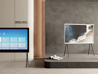 Modern TV Stand Conference Mobile Stand Laser TV 3d model