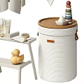 Organic Cotton Towels Bamboo Storage Baskets Liquid Soap Dispensers Wooden Shelves Toiletries