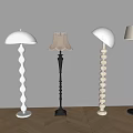 Modern minimalist floor lamp mushroom floor lamp creative floor lamp 3d model