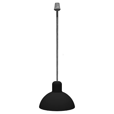 Sleek Black Modern Pendant Light With Minimalist Design For Home Decor 3d model