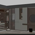 Modern Wardrobe Design With Glass Doors Light Wood White Dressing Table Round Mirror Drawers