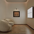 Modern Beauty and Hair Salon Interior With Open Layout Wooden Decor Lighting and Display Shelves