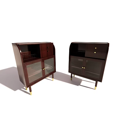 Modern Sideboard Sideboard Sideboard Dining Table 3d model