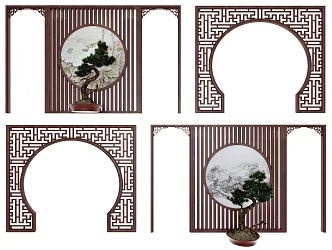 Chinese-style Pass 3d model