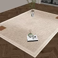 Quiet Wind Carpet Square Blanket 3d model