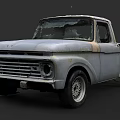Weathered Old Pickup Truck Featuring Rusty Exterior And Broken Windows