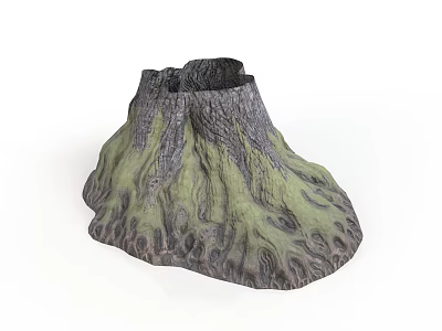 Natural Stone Wood Decorative Sculpture With Organic Texture And Earthy Design 3d model