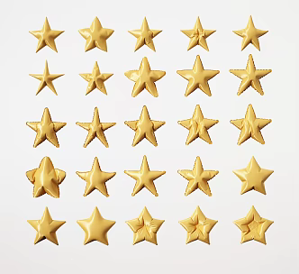 Modern Balloon Star Balloon Combination Star Wedding Window 3d model