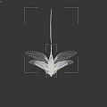 Mystical Fantasy Creature With Black Body Glowing Green Wings And Horned Head