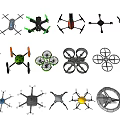 Smart Machines Featuring 27 Drone Models And Remote Control Aircraft Designs 3d model
