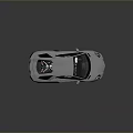 White Sports Car With Sleek Design Black Alloy Wheels And Transparent Roof
