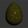 Fantasy Character Guardian of Mythical Dragon Egg with Intricate Scaled Texture