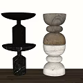 Stylish Modern Side Tables With Marble Wooden And Textured Bases For Living Room Decor