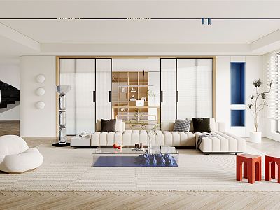 modern living room model