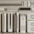 Air conditioning Vertical air conditioning Wall-mounted air conditioning Air conditioning External air conditioning Air conditioning outlet 3d model