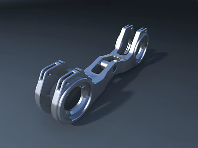 Road Infrastructure Metal Structural Component With Multiple Holes And Connecting Design For Road Construction 3d model