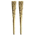Golden Textured Metallic Cabinet Handles with Modern Decorative Design for Furniture Doors