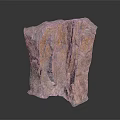 Natural Wood Like Texture Stone With Reddish Brown And Gray Irregular Shape Decorative Piece