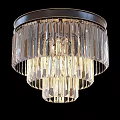 Elegant Crystal Ceiling Light With Layered Design And Bright Illumination 3d model