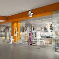 MODA OASIS Specialty Store Featuring Orange Exterior Glass Showcase Smiling Faces Billboard And Designer Brand