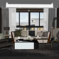 Modern Luxury Style Living Room Interior Design With Cozy Furniture And Elegant Artistic Decorations